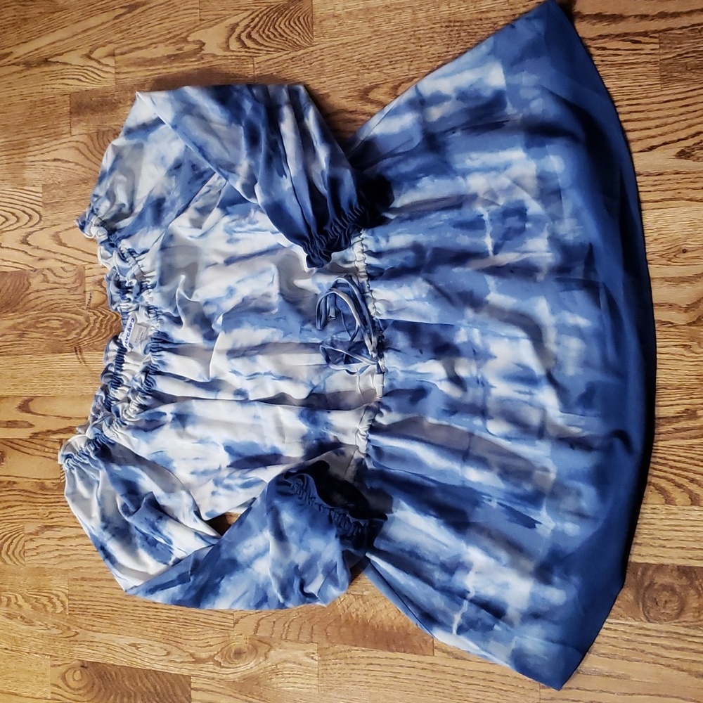 (M) Nygard Tie Dye Tunic Style Bohemian Pastel Cottagecore Casual Flowy